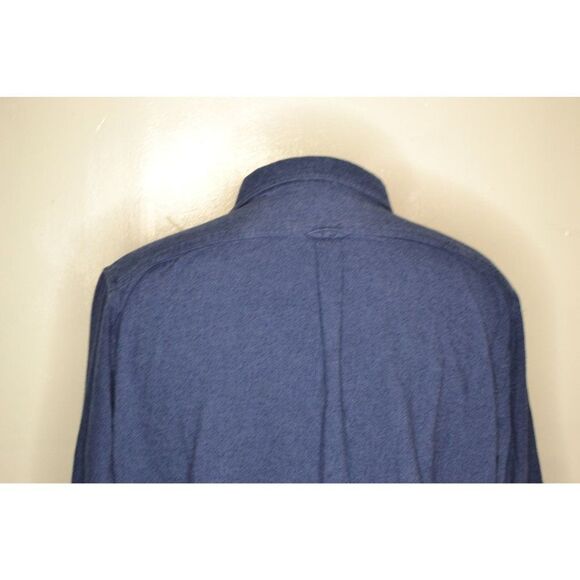 Eddie Bauer Men's XXL Blue Heavyweight Flannel Button Down Long Sleeve Shirt - Picture 7 of 11